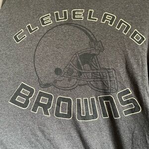 NFL Cleveland Browns Men's Long Sleeve Shirt Grey XL